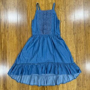 NWOT BCB Girls Chambray Denim Dress L(10-12)